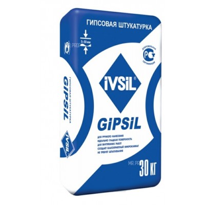 Штукатурка  "IVSIL" GIPSIL (30кг)