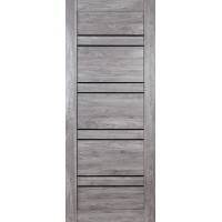 Дверь царговая ЭкоШпон "МОДЕЛЬ 19" 60 (Дымчатый ПВХ) + ЧС Дверь царговая ЭкоШпон "МОДЕЛЬ 19" 60 (Дымчатый ПВХ) + ЧС