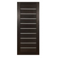 Дверь царговая ЭкоШпон "МОДЕЛЬ 20" 70 (Дымчатый ПВХ) + ЧС Дверь царговая ЭкоШпон "МОДЕЛЬ 20" 70 (Дымчатый ПВХ) + ЧС