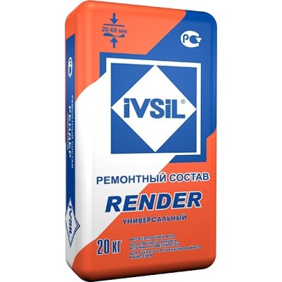 Сверхпрочный ремонтный состав "IVSIL" RENDER (20кг)