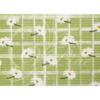 Коврик мерный ПВХ 0,65х15 м 7007GR Ромашки зеленые Коврик мерный ПВХ 0,65х15 м 7007GR Ромашки зеленые