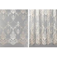 Тюль ЭЛИЗА 300*260 с утяж белый с золотом ГП Тюль ЭЛИЗА 300*260 с утяж белый с золотом ГП