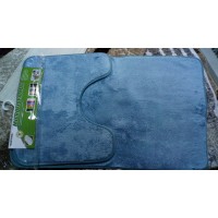 Набор в ванну Микрофибра 50*80+45*51 голубой (1920) Набор в ванну Микрофибра 50*80+45*51 голубой (1920)