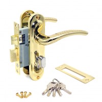 Замок врезной TRODOS 50/106-ЦМВ70 РВ (золото)