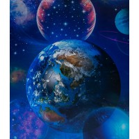 портьера Космос блэкаут 140*260 синий ГП портьера Космос блэкаут 140*260 синий ГП