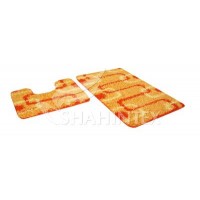 Набор ковриков д/в SHAHINTEX SUPER Shaggy 60*100+60*50 № 1 Квадрат фиолетовый/коричневый Набор ковриков д/в SHAHINTEX SUPER Shaggy 60*100+60*50 № 1 Квадрат фиолетовый/коричневый