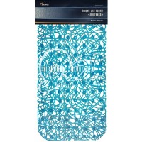 Коврик для ванной комнаты "Паутинка" 35х72см голубой Коврик для ванной комнаты "Паутинка" 35х72см голубой