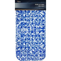 Коврик для ванной комнаты "Паутинка" 35х72см синий Коврик для ванной комнаты "Паутинка" 35х72см синий