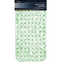 Коврик для ванной комнаты "Паутинка" 35х72см зеленый Коврик для ванной комнаты "Паутинка" 35х72см зеленый