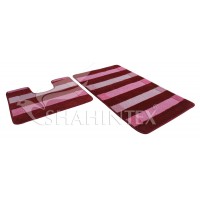 Набор ковриков д/в SHAHINTEX РР MIX LUX 60*100+60*50 бордовый 45 Набор ковриков д/в SHAHINTEX РР MIX LUX 60*100+60*50 бордовый 45