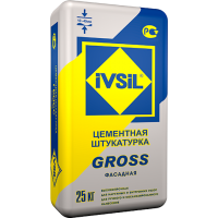 Штукатурка  "IVSIL" Gross для внут/наруж работ (25кг)