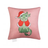 Подушка декор. Дракоша в шубке бархат 40*40 пудра Подушка декор. Дракоша в шубке бархат 40*40 пудра