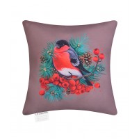 Подушка декор. Снегирь габардин 40*40 какао Подушка декор. Снегирь габардин 40*40 какао