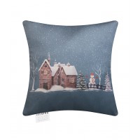 Подушка декор. Снежный домик 40*40 серо-голубой Подушка декор. Снежный домик 40*40 серо-голубой