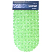 Коврик для ванной комнаты "Морская галька" 36х69см зеленый Коврик для ванной комнаты "Морская галька" 36х69см зеленый