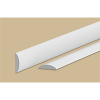 001 Нащельник стыковой округлый 18мм 2,7м. Белый (30 шт/уп) 001 Нащельник стыковой округлый 18мм 2,7м. Белый (30 шт/уп)