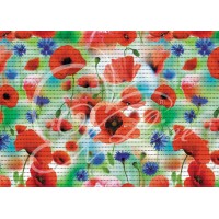 Коврик мерный ПВХ фотопечать 0,80х15м FV21 Маки Коврик мерный ПВХ фотопечать 0,80х15м FV21 Маки