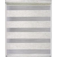 Рулонная штора День-Ночь 140*160 меланж белый Рулонная штора День-Ночь 140*160 меланж белый