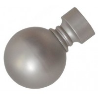 Наконечник Шар d19/16мм серебро мат. в упак.(1шт) Наконечник Шар d19/16мм серебро мат. в упак.(1шт)