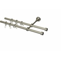 1,6 Карниз ков. d16мм сереб-мат 2-х ряд  в труб.