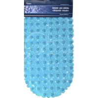 Коврик для ванной комнаты "Морская галька" 36х69см голубой Коврик для ванной комнаты "Морская галька" 36х69см голубой