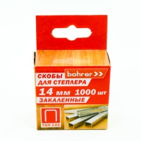 Скоба 14мм для степлера (1000шт) Bohrer