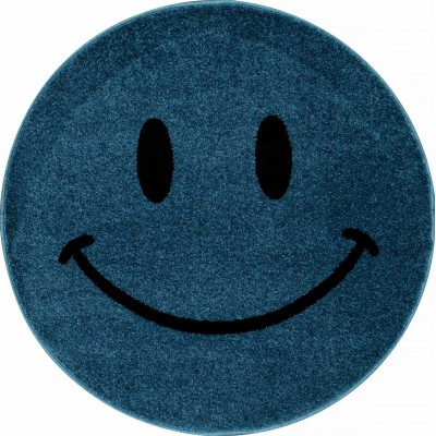 Ковер SMILE круг NC19 blue 1.0*1.0 (1 кв.м)