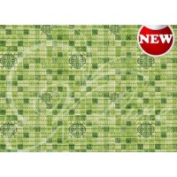 Коврик мерный ПВХ фотопечать 0,65х15 м FV26GR Мозайка зеленая Коврик мерный ПВХ фотопечать 0,65х15 м FV26GR Мозайка зеленая