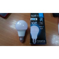 Лампа светодиодная шар10 Вт 6К цоколь Е27 Лампа светодиодная шар10 Вт 6К цоколь Е27