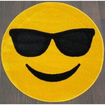 Ковер SMILE круг NC15 yellow 1.0*1.0 (1 кв.м)