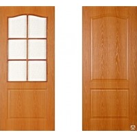 Дверь Классик 80 (со стеклом) (Миланский орех)