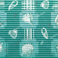 Коврик мерный ПВХ 0,65х15 м V20 GR Ракушка зеленая Коврик мерный ПВХ 0,65х15 м V20 GR Ракушка зеленая