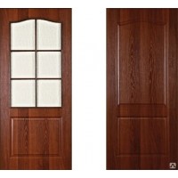 Дверь Классик 80 (со стеклом) (Итальянский орех) Дверь Классик 80 (со стеклом) (Итальянский орех)