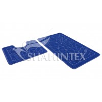 Набор ковриков д/в SHAHINTEX РР 60*100+60*50 синий 56 Набор ковриков д/в SHAHINTEX РР 60*100+60*50 синий 56