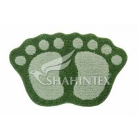 Коврик д/в SHAHINTEX MICROFIBER ЛАПКИ соединенные 40*60 зеленый 52 Коврик д/в SHAHINTEX MICROFIBER ЛАПКИ соединенные 40*60 зеленый 52
