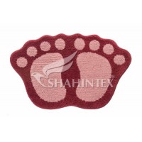 Коврик д/в SHAHINTEX MICROFIBER ЛАПКИ соединенные 50*80 розовый 64 Коврик д/в SHAHINTEX MICROFIBER ЛАПКИ соединенные 50*80 розовый 64
