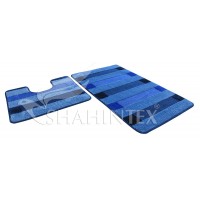 Коврик SHAHINTEX РР MIX LUX 50*120 голубой 11 Коврик SHAHINTEX РР MIX LUX 50*120 голубой 11