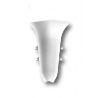 001 Угол внутренний для плинтуса 55мм "Идеал Классик", Белый (20 шт/уп) 001 Угол внутренний для плинтуса 55мм "Идеал Классик", Белый (20 шт/уп)