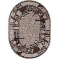 Ковер GAVANA albina3 beige 0,8*1,5 (1,2 кв.м) овал Ковер GAVANA albina3 beige 0,8*1,5 (1,2 кв.м) овал