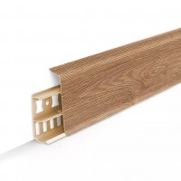 221 Плинтус напольный 70мм 2,2м "Деконика", Дуб янтарный 221 Плинтус напольный 70мм 2,2м "Деконика", Дуб янтарный