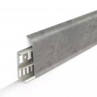 547 Плинтус напольный 70мм 2,2м "Деконика", Лофт Светло-серый 547 Плинтус напольный 70мм 2,2м "Деконика", Лофт Светло-серый