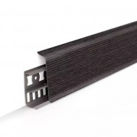 352 Плинтус напольный 70мм 2,2м "Деконика", Каштан серый 352 Плинтус напольный 70мм 2,2м "Деконика", Каштан серый