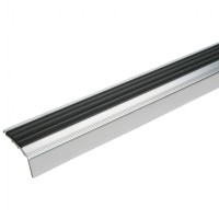 Угол-Порог алюминиевый с резиновой вставкой 40мм*18мм*0.9мм Угол-Порог алюминиевый с резиновой вставкой 40мм*18мм*0.9мм