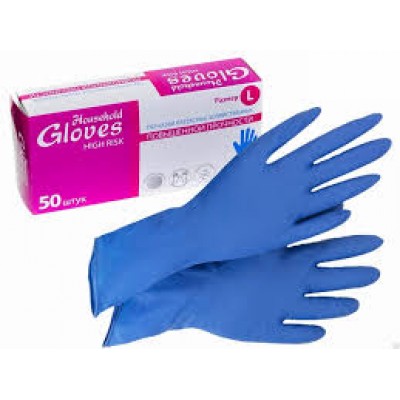 П080 Перчатки хозяйственные GLOVES L 25/250 (1 уп= 25 пар)