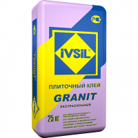 Клей для плитки "IVSIL" GRANIT для природного камня (25кг) Клей для плитки "IVSIL" GRANIT для природного камня (25кг)
