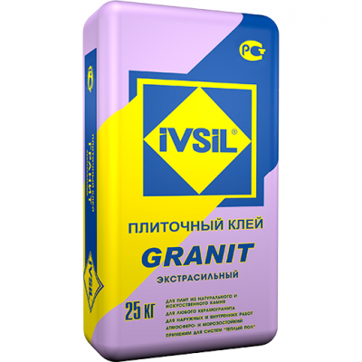 Клей для плитки "IVSIL" GRANIT для природного камня (25кг)