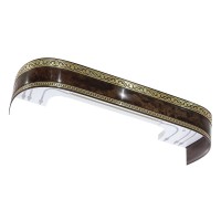 3,0 Карниз Монарх с поворотами корень ореха 3,0 Карниз Монарх с поворотами корень ореха