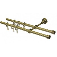 2,4 Карниз ков. Твист d16мм антик-зол 2-х ряд сост в труб. 2,4 Карниз ков. Твист d16мм антик-зол 2-х ряд сост в труб.