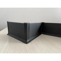 Плинтус алюминевый 60мм 2,5м анодированый черный матовое Плинтус алюминевый 60мм 2,5м анодированый черный матовое