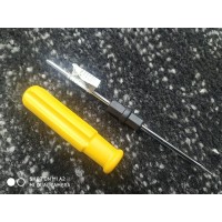 Отвертка 2 в 1, 3*50мм (+,-) пластиковая рукоятка Ермак Отвертка 2 в 1, 3*50мм (+,-) пластиковая рукоятка Ермак